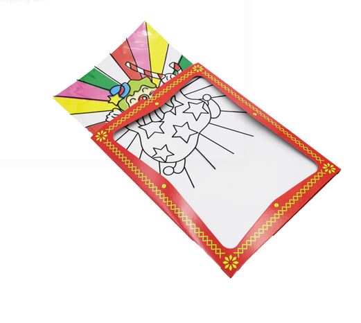 Large Size Clown Color Changing Card Magic Tricks ( 26.5*20.5cm ) Illusions Street Mentalism Stage Magic Props Kid Children Toy