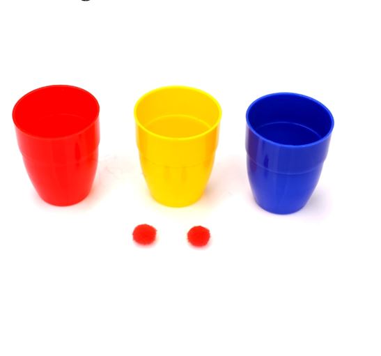 Small / Medium Magic Three Cups And Balls Magic Tricks Many Size Close Up Stage Magic Props Magician Magic Kids Toys Mentalism